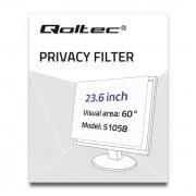 Qoltec Filtr prywatyzujący RODO 23.6" | 16:9 | 522.46 x 293.88 mm 51058
