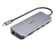Unitek USB-C - 3x USB 3.1, HDMI, RJ-45, SD, PD100W