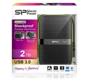 ARMOR A60 2TB USB 3.0 BLACK-GREEN RUBBER/PLAST