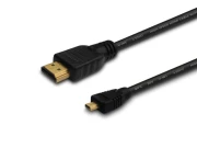 Savio Kabel HDMI (M) – micro HDMI (M) 1m, czarny [CL-39]