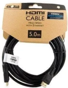 4World Kabel HDMI - HDMI, High Speed z Ethernet (v1.4), 3D, HQ, BLK, 5m