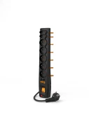 HSKDATA W1535 Acar P7NET, listwa zasilająco-filtrująca, RJ45 , czarna , 3m